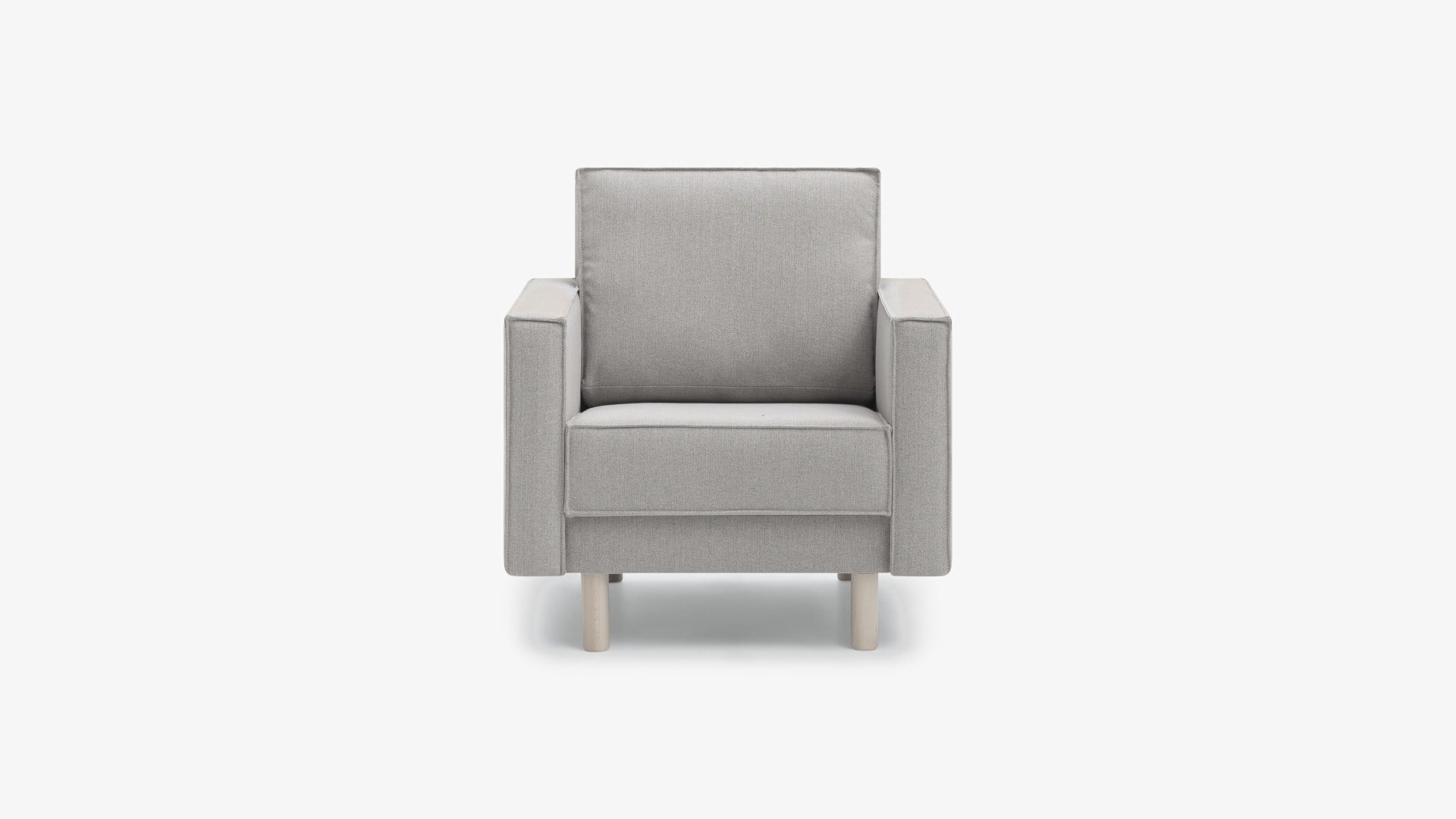 Fotel Mar Line II - Seattle Light Grey (na wprost)