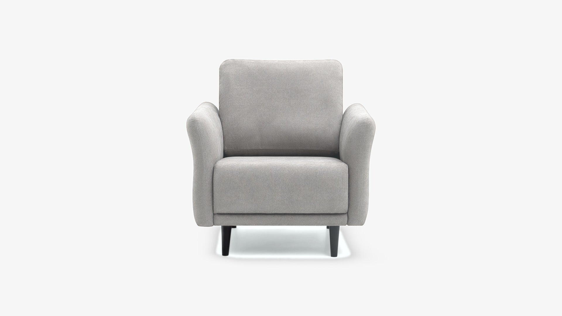 Fotel Mar Lune - Bronx Light Grey (na wprost)