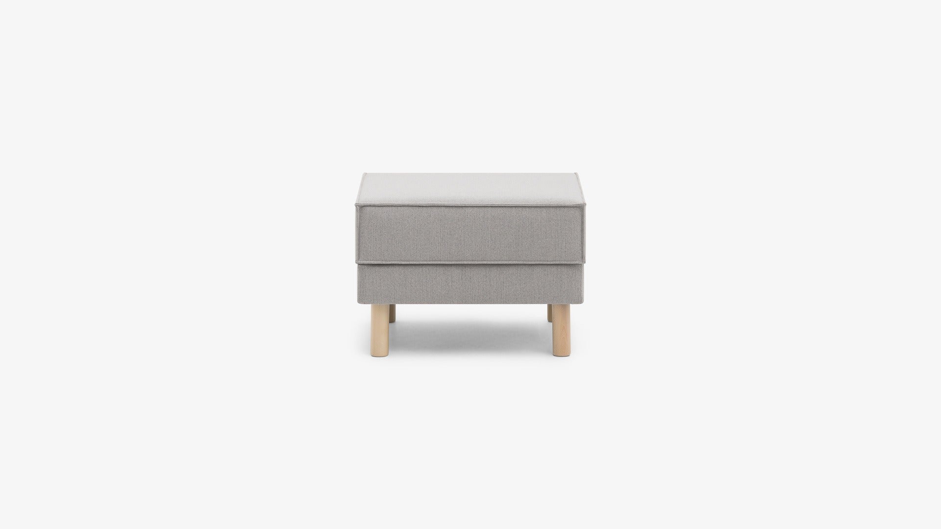 Pufa Mar Line II - Seattle Light Grey (na wprost)