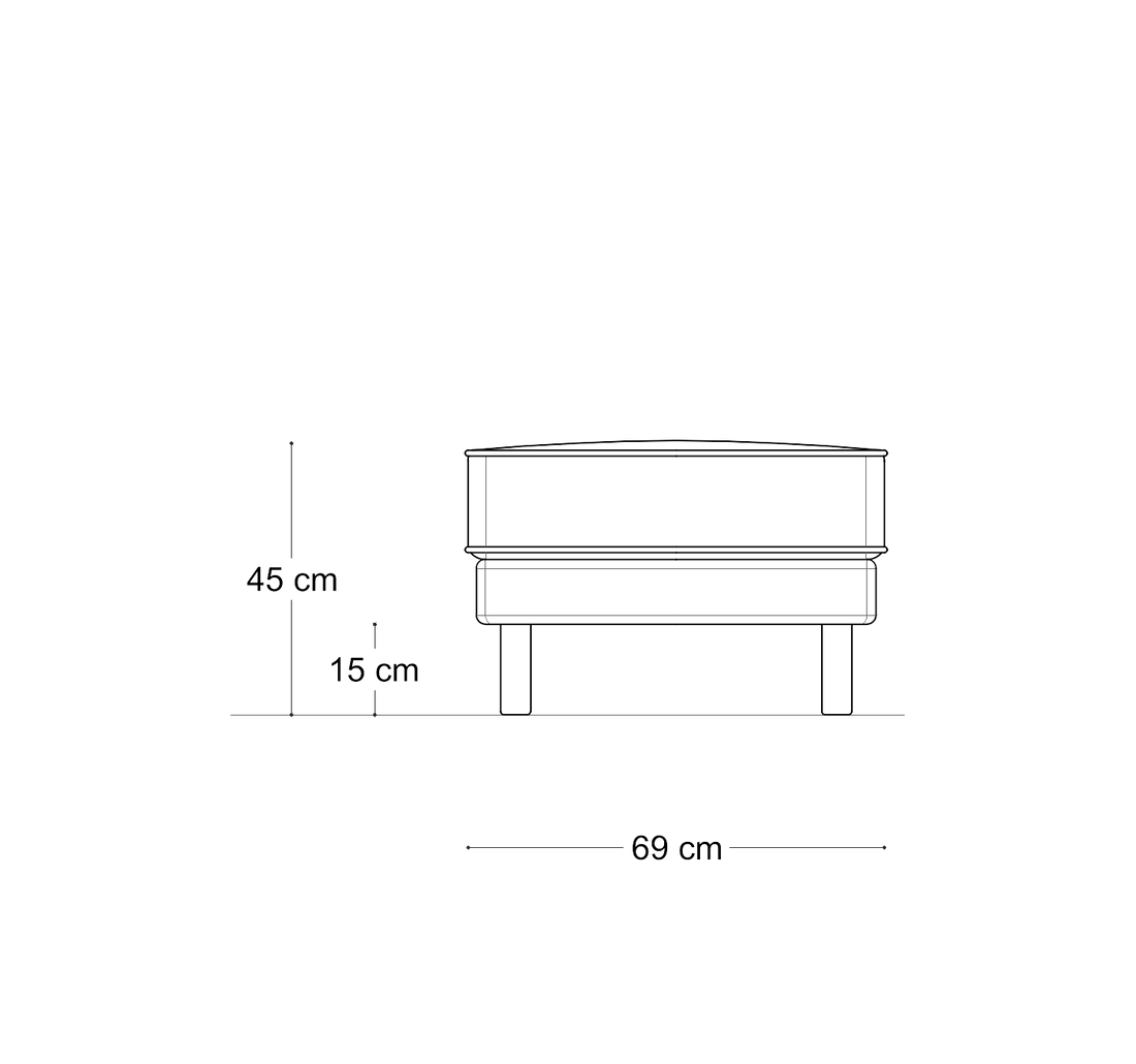 Pufa Mar Line II – wymiary 1