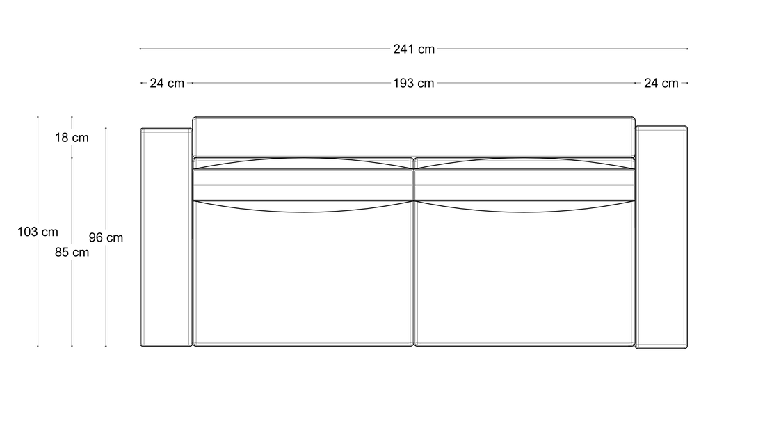Sofa Elma Nora – wymiary 4