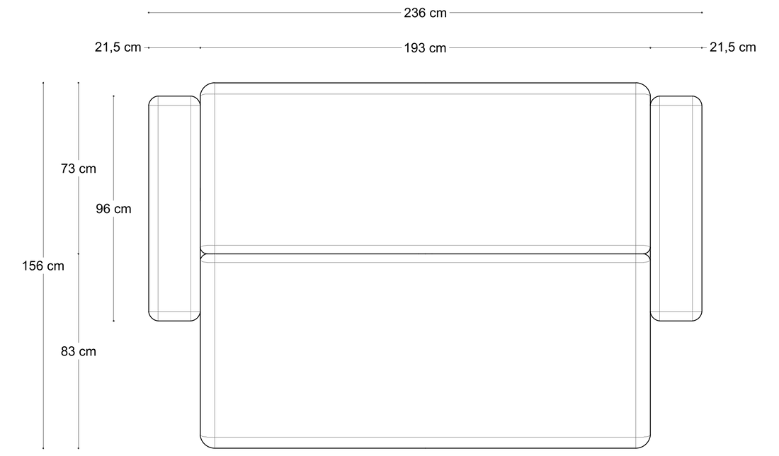 Sofa Elma Nova – wymiary 3