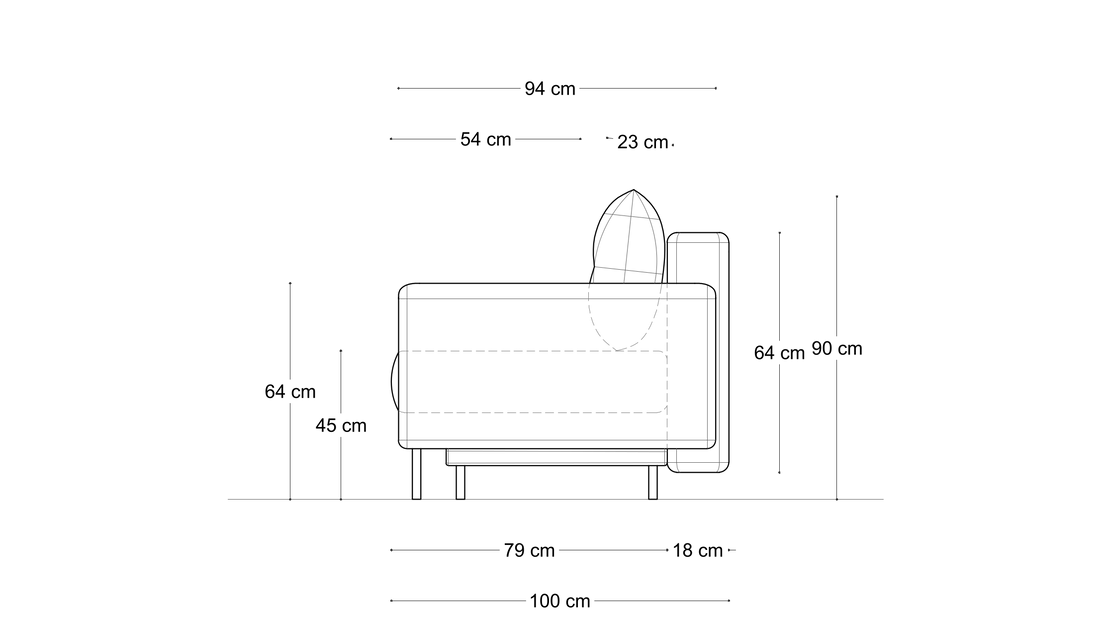 Sofa Mar Arco – wymiary 2