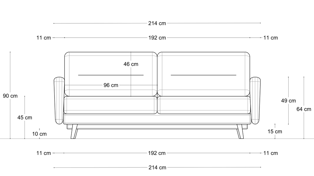 Sofa Mar Form – wymiary 1