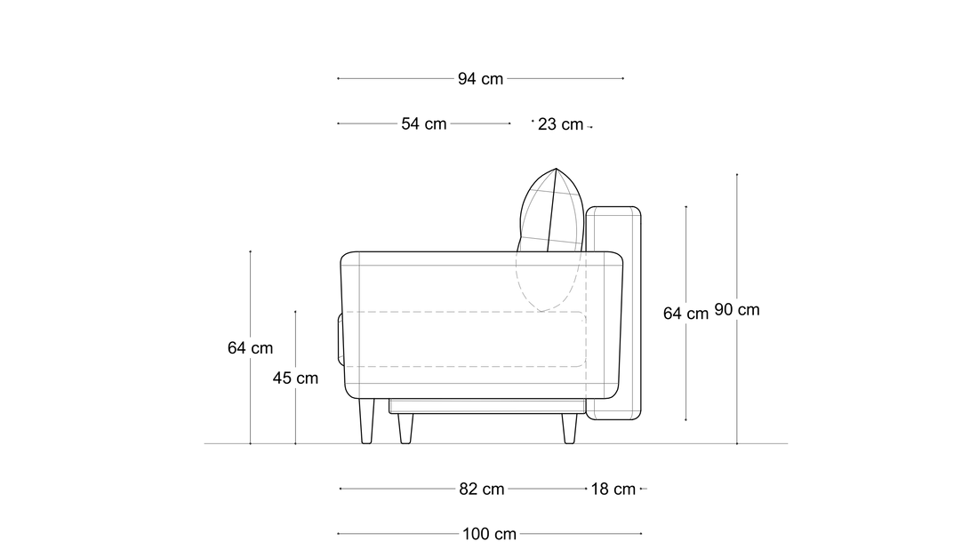 Sofa Mar Form – wymiary 2