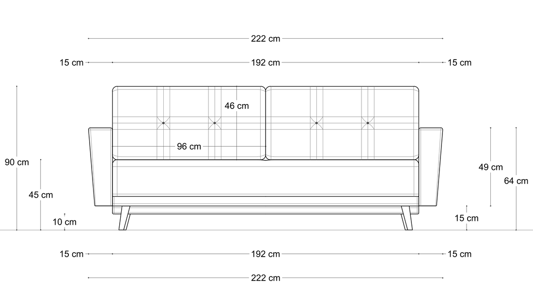 Sofa Mar Latu – wymiary 1