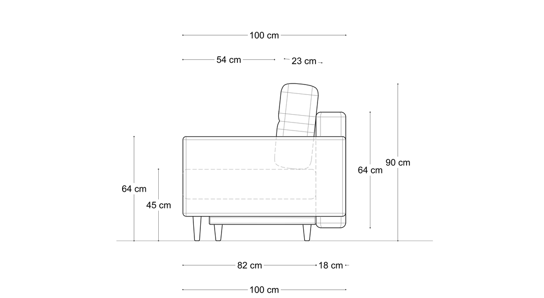 Sofa Mar Latu – wymiary 2