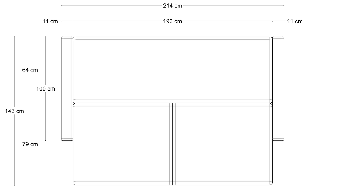 Sofa Mar Line – wymiary 3