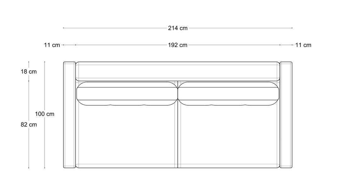Sofa Mar Line – wymiary 4