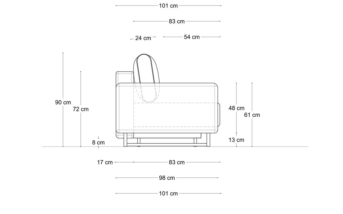Sofa Nava Tulon – wymiary 2