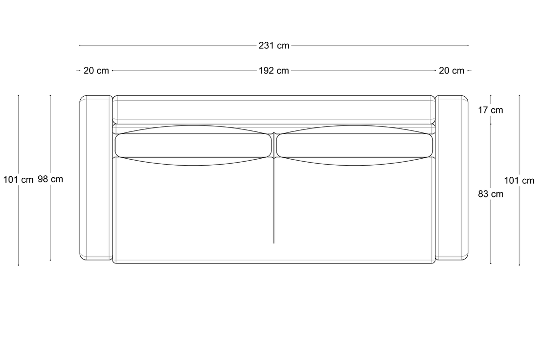 Sofa Nava Tulon – wymiary 4